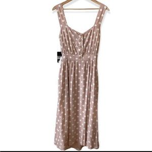 NWT REFORMATION Lanai Dress Mink Pink Polka Dot Size S (4)
